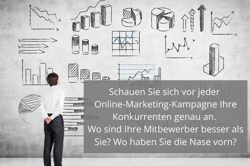 Machen Sie vor jeder Marketing-Kampagne eine Konkurrenzanalyse.